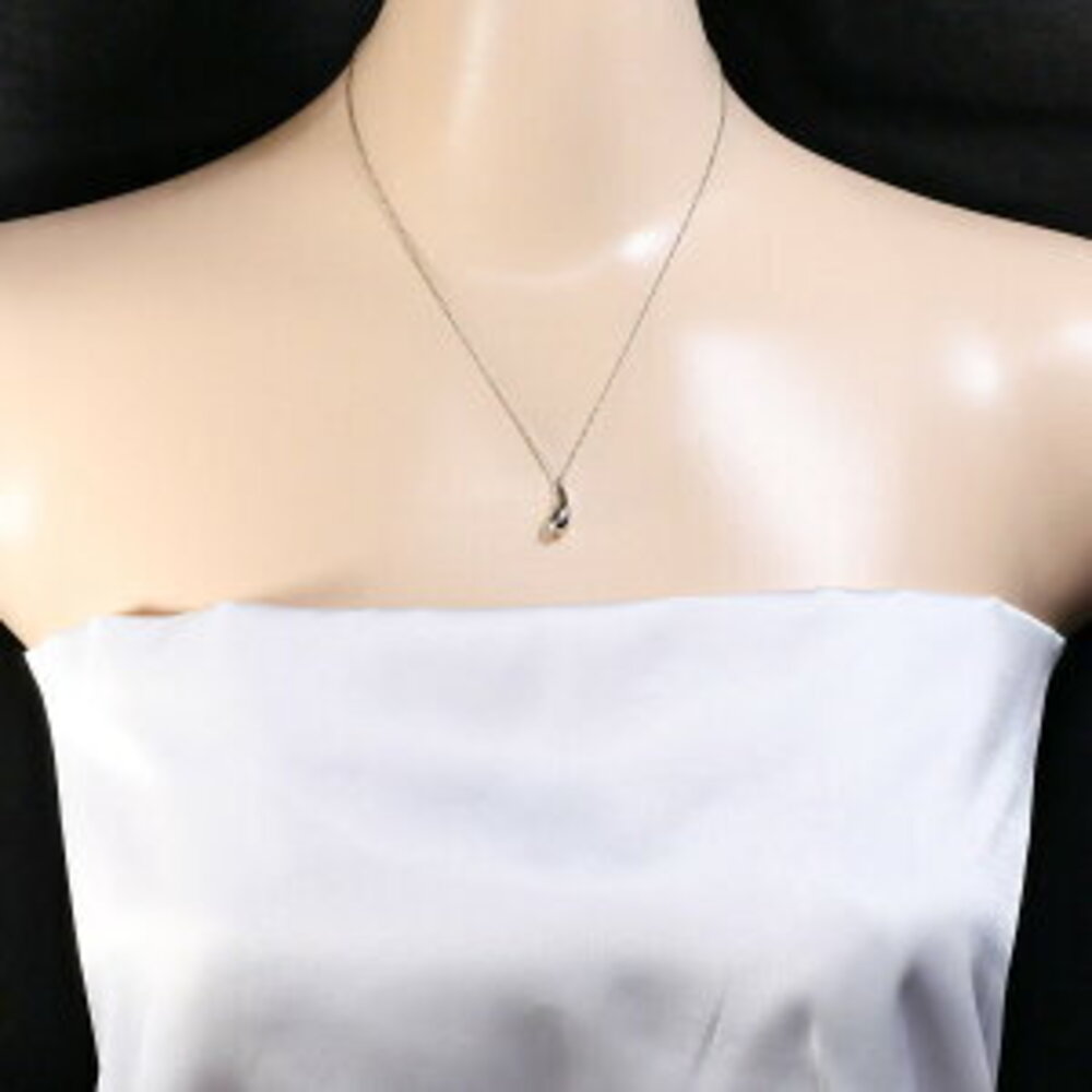 Tiffany Teardrop Silver Necklace Total View 5